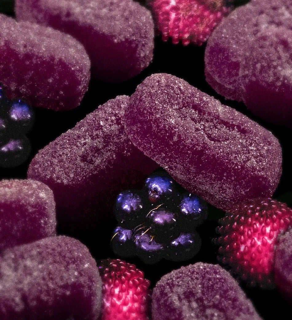 Unwind Sour Wild Berry Gummies - 1mg THC and 25mg CBD