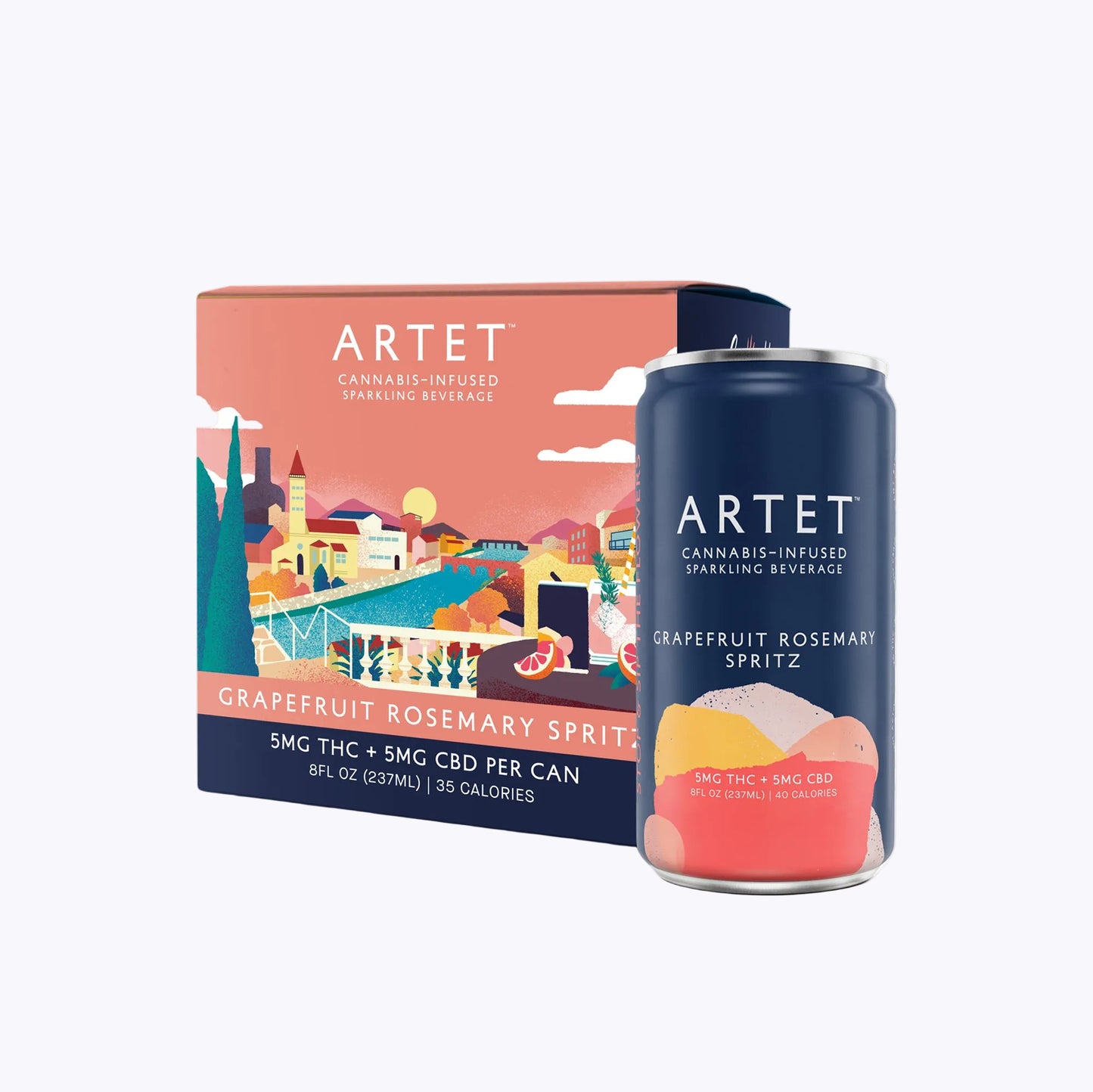 Grapefruit Rosemary Spritz 1:1 - 5mg THC and CBD