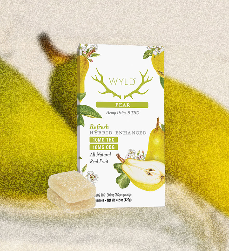 Pear 1:1 Refresh Gummies - 10mg THC and CBG