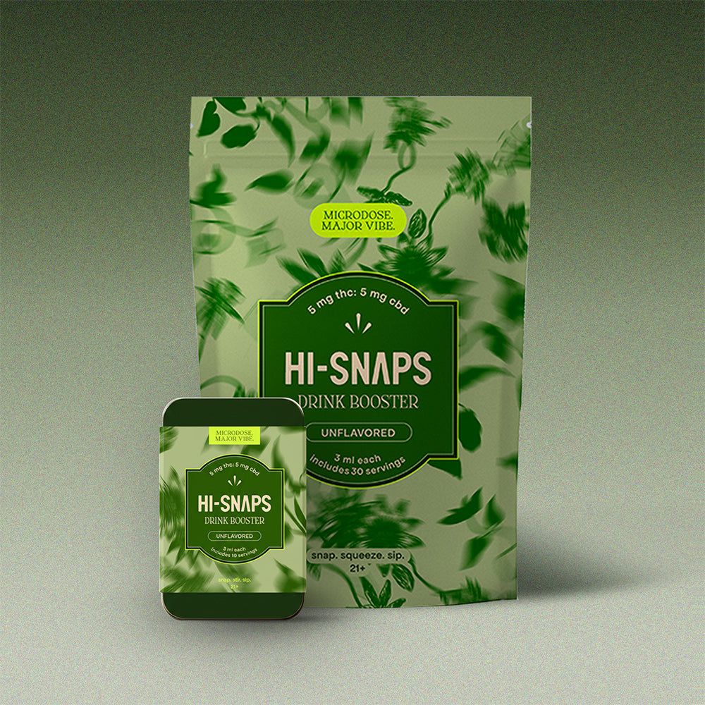 Hi-Snaps Unflavored Drink Boosters - 5mg THC and 5mg CBD – Gossamer