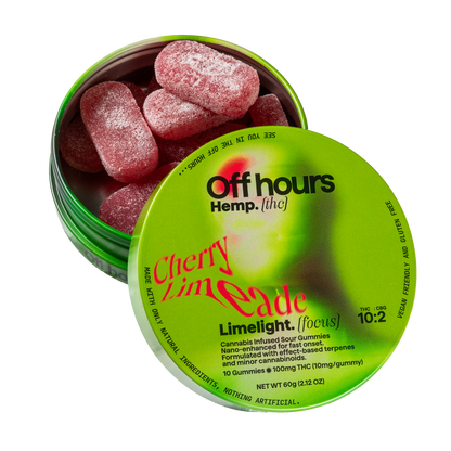 Limelight Cherry Limeade Gummies - 10mg THC and 2mg CBG