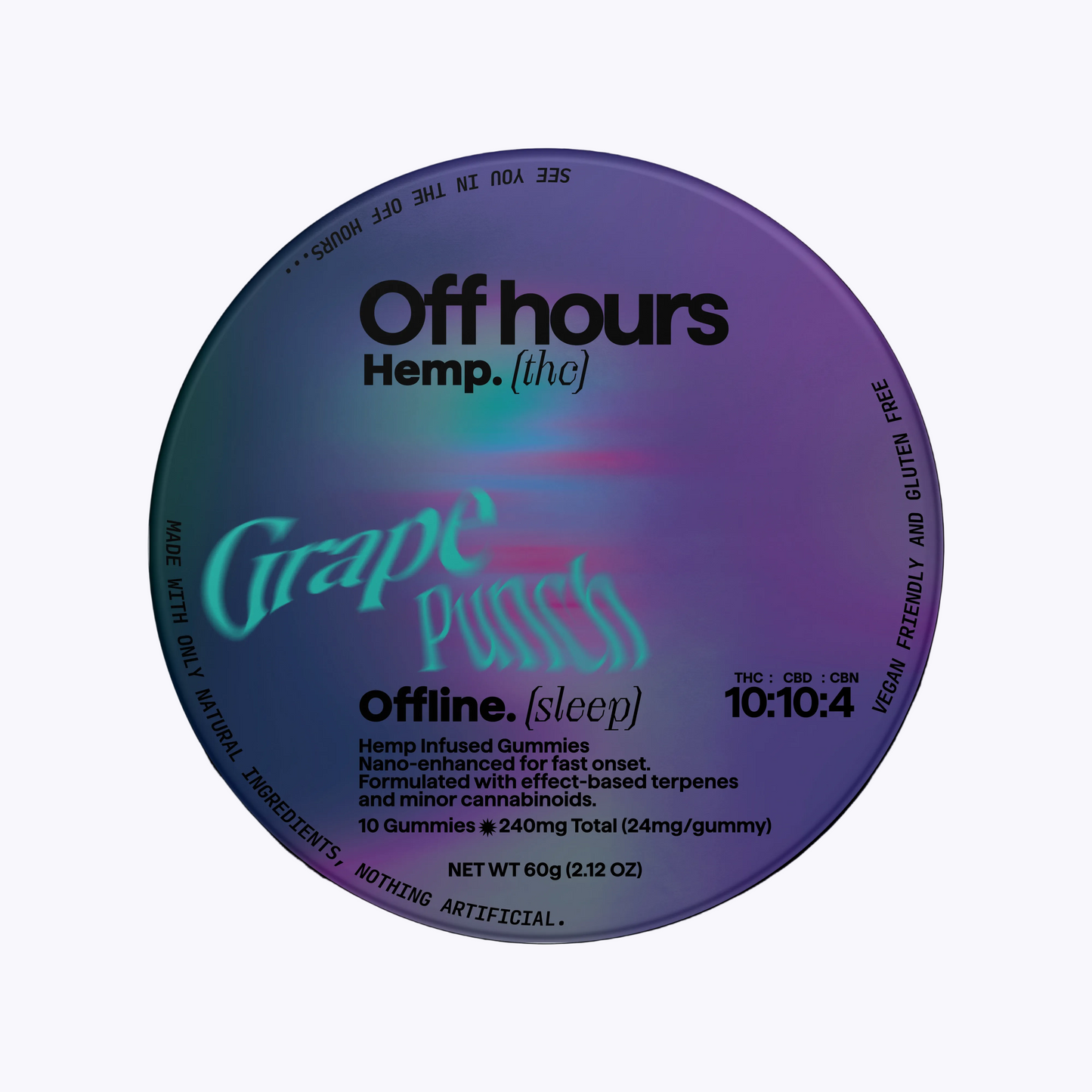 Offline Grape Punch - 10mg THC, 10mg CBD & 4mg CBN