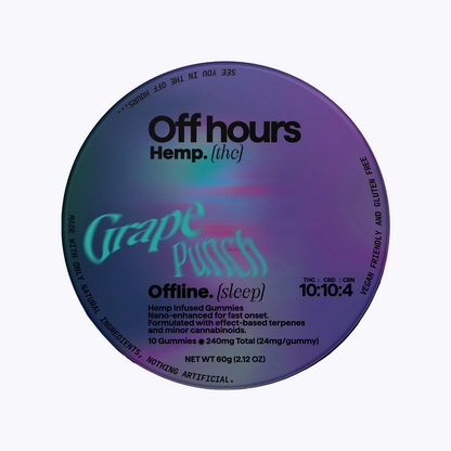 Offline Grape Punch - 10mg THC, 10mg CBD & 4mg CBN