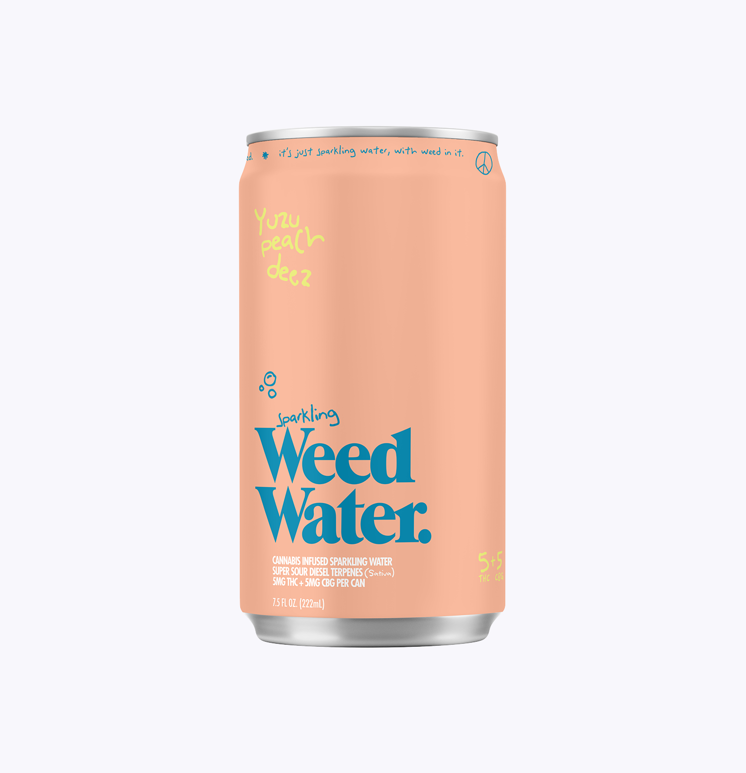 Peach Yuzu Deez Seltzer - 5mg THC and CBG
