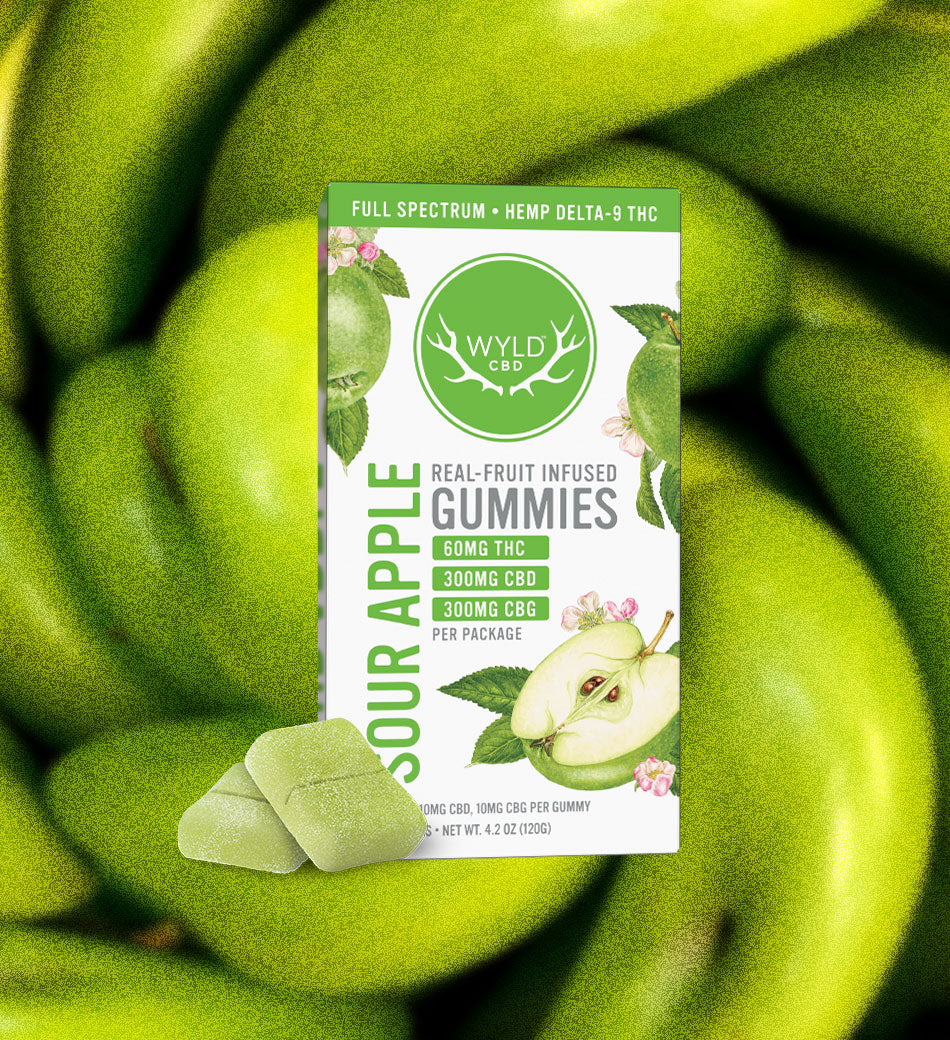 Sour Apple Active Gummies - 2mg THC
