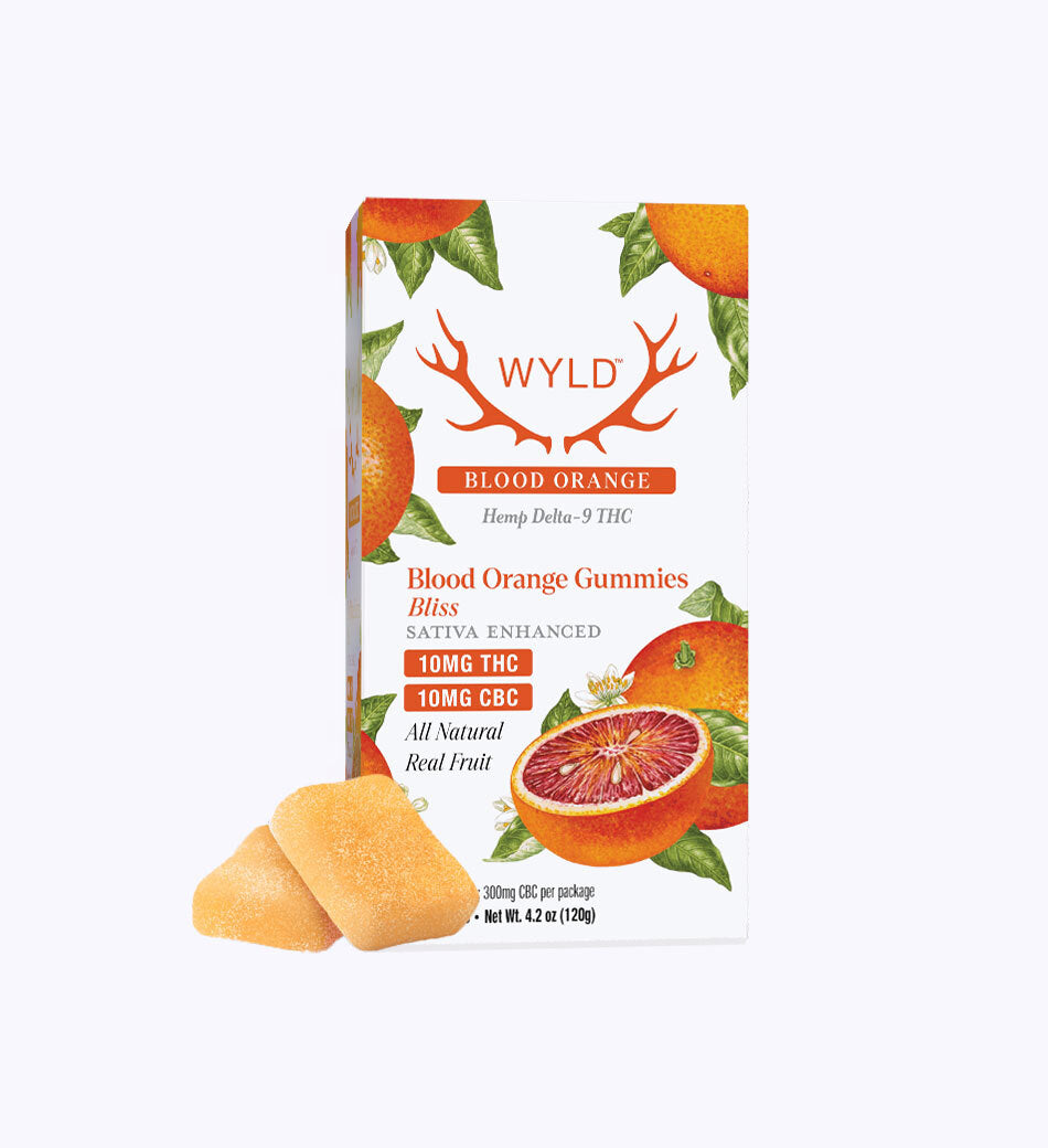 Blood Orange 1:1 Bliss Gummies - 10mg THC and CBC