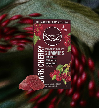 Dark Cherry Rest Gummies - 2mg THC and 5mg CBN