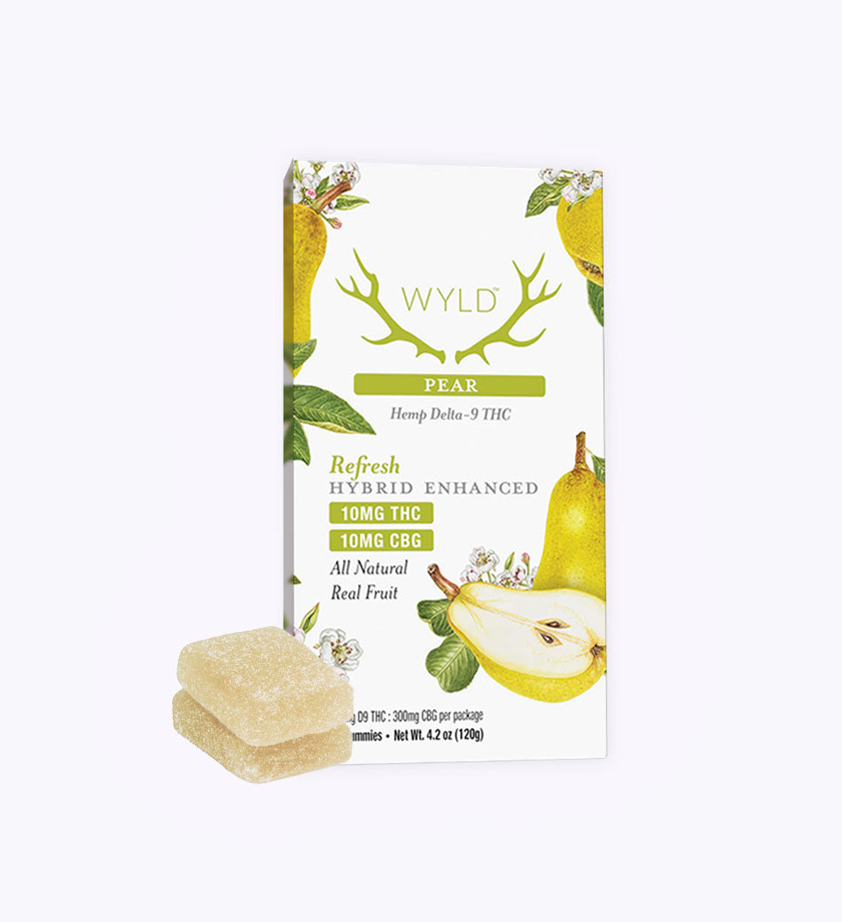 Pear 1:1 Refresh Gummies - 10mg THC and CBG