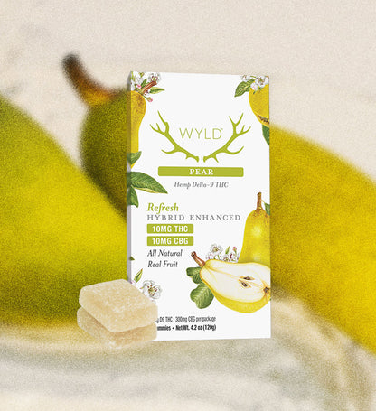 Pear 1:1 Refresh Gummies - 10mg THC and CBG