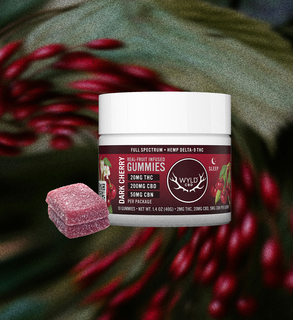 Dark Cherry Rest Gummies - 2mg THC and 5mg CBN