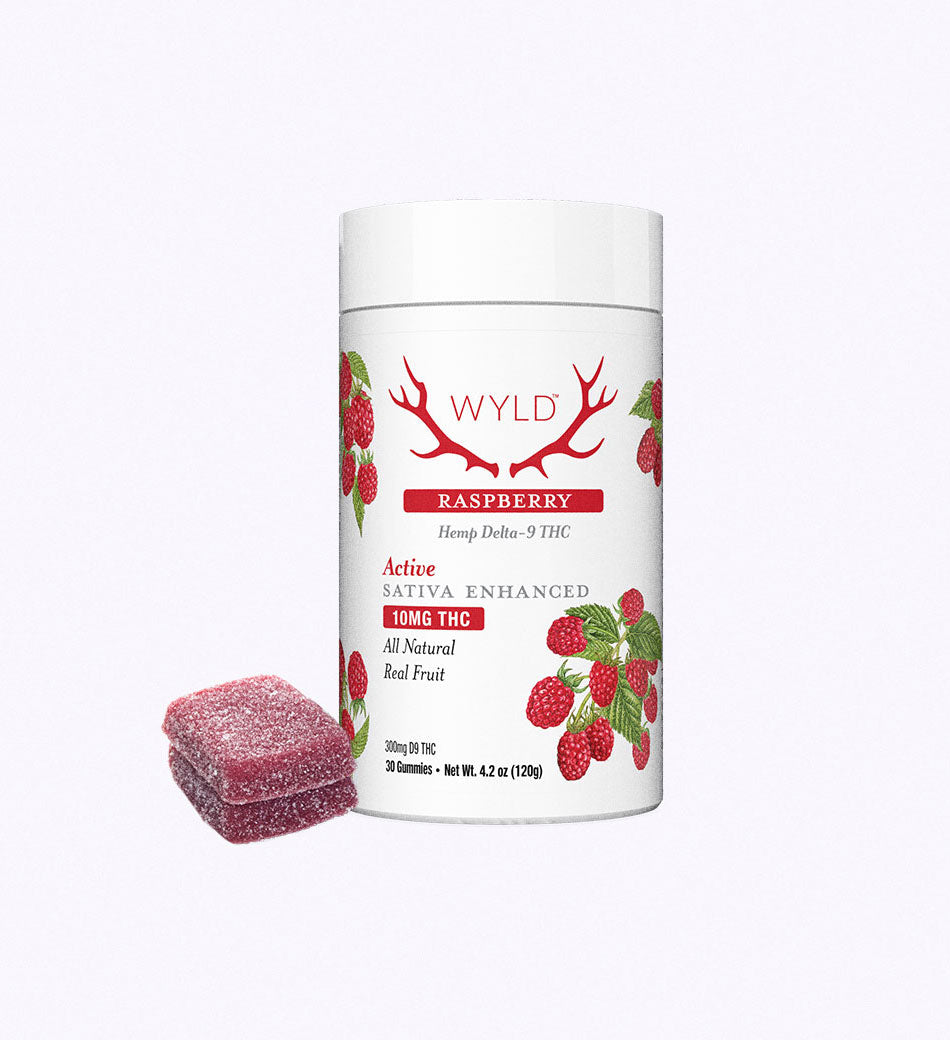 Raspberry Active Gummies - 10mg THC