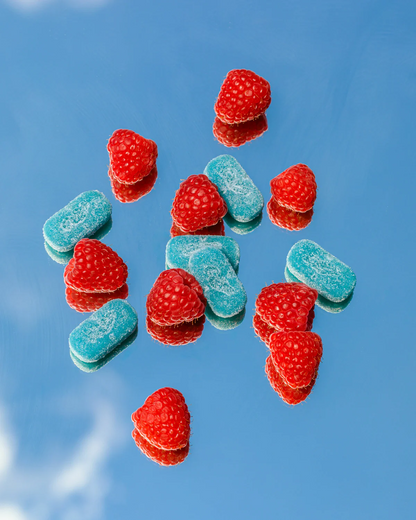 Mellow Blue Raspberry Gummies - 10mg THC and 2mg CBD