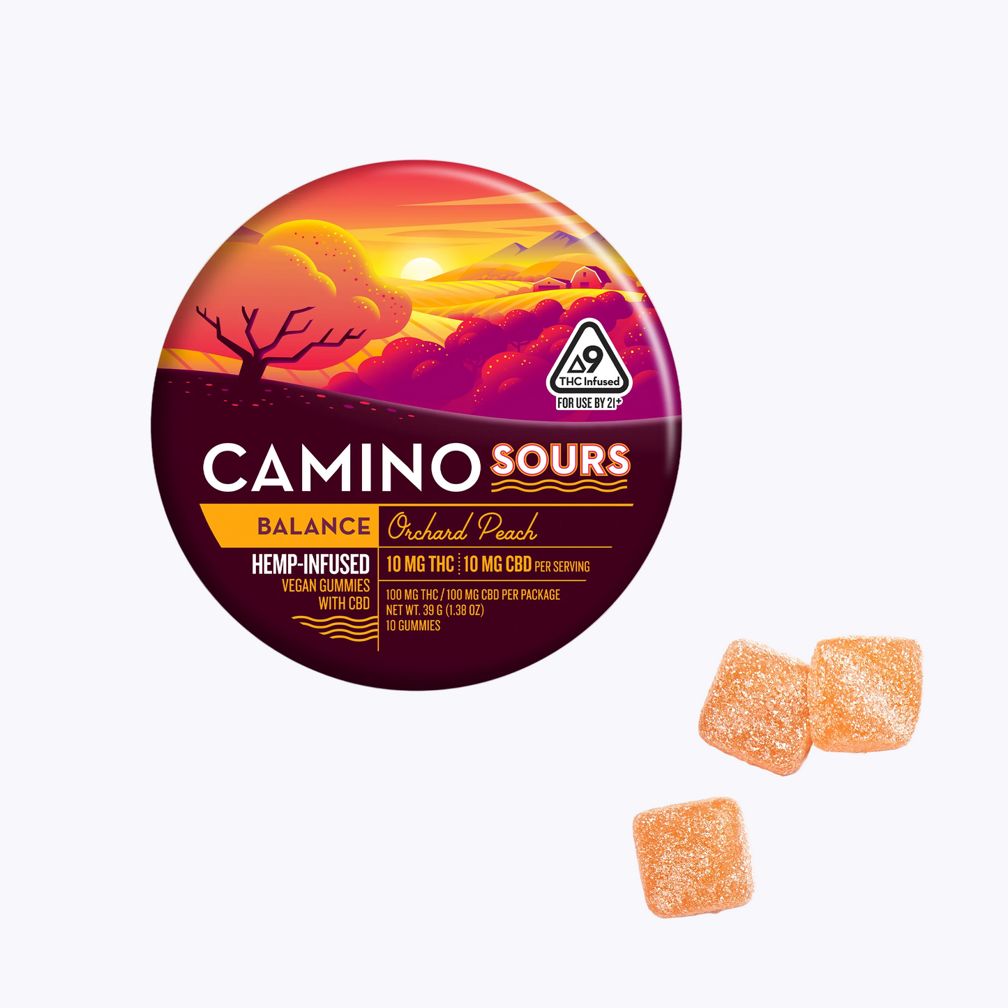 Orchard Peach Balance - 10mg THC + 10mg CBD